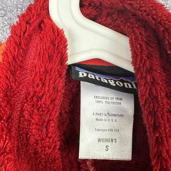 Vtg Patagonia R4 Regulator Fleece Jacket Polartec Orange USA Made Small - Picture 3 of 6
